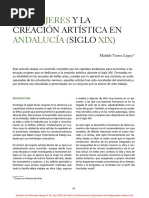 TORRES LÓPEZ, M. - Las Mujeres y La Creacion Artistica Andalucia S.xix