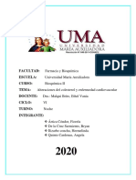 Alteraciones Del Colesterol y Enfermedades Cardiovasculares