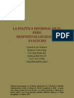 La Política Informal en El Perú: Respuestas Locales en Ayacucho