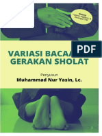 Buku Saku - Variasi Bacaan Dan Gerakan Sholat Donatur