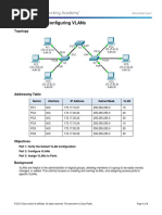 3.2.1.7 Packet Tracer - Configuring VLANs Instructions