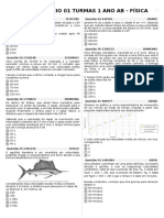 Lista de Fisica 1 Ano