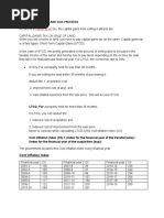 Land Sale Proceeds