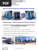 High VacuumTransformer Oil Purification Systems