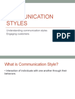 Communication Styles - Week 5