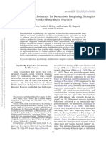 Multitheoretical Psychotherapy For Depression Integrating Strategies Fro...