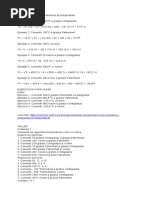 Ejercicios de Temperatura