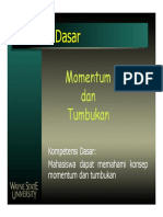 Momentum Linier Dan Tumbukan