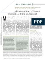 Unraveling The Mechanisms of Manual Therapy: Modeling An Approach