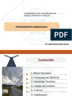 Procedimiento Ambientales: Maestría en Ingeniería Vial Con Mención en Carreteras, Puentes Y Túneles