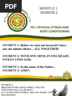 Session 2: Pe1: Physical Fitness and Body Conditioning