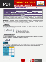 SEMANA 21 - MEDIDAS DE DISPERSIÓN (Datos Agrupados) (4to MATEMÁTICA)