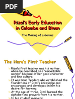 Rizal's Early Education in Calamba and Binan