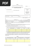 Application For Opening of An Account Under Senior Citizens Savings Scheme, 2004