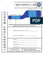 Lab Manual - Fluid Mechanics Lab