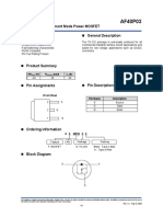 Features General Description: P-Channel Enhancement Mode Power MOSFET