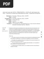 Fase 1 - Reconocer El Contexto de La Administración de Costos - Cuestionario de Evaluación