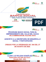 Presentación Programa Banco Social Del Valle 2020..