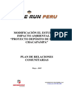 Plan de Relaciones Comunitarias Cobriza MEIA Chacapampa