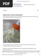 Buttercream (Crema de Mantequilla) - Dulcinenca