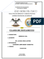 Monografia Clases de Testamento