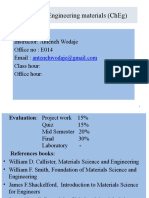 Course Title: Engineering Materials (Cheg) : Information