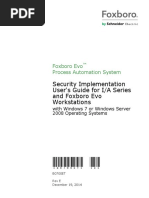 Security Implementation User's Guide For I/A Series and Foxboro Evo Workstations