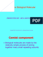 Biological Moleculer: Chemical Compenent