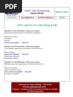 CS614 - Finalterm 2014 Solved MCQs With References by Moaaz