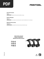 Instruction Manual: Instruction Manual Guide D'utilisation Manual de Instrucciones