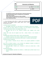 Atividade de Pesquisa 01 - Elementos de Máquinas