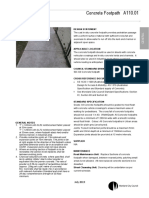 Concrete Footpath A110.01: Applicable Location