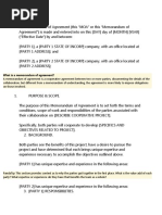 What Is A Memorandum of Agreement?