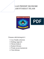 Makalah Prinsip Ekonomi Dalam Syariat Islam