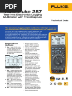 New Fluke 287: True-Rms Electronics Logging Multimeter With Trendcapture