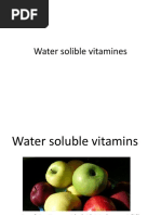 Water Solible Vitamines