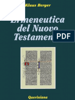 (Biblioteca Biblica 26) Klaus Berger - Ermeneutica Del Nuovo Testamento-Queriniana (2001)