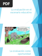 La Evaluación en El Escenario Educativo