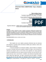 215 ESTRUTURAS METÁLICAS PARA COBERTURAS Tipos e Modelos de Estruturas Metálicas. Pág. 2122 2130