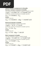 Conversion Tools Formula