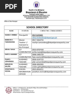 School Directory: Department of Education