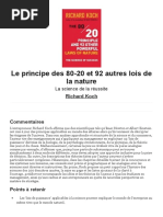 Richard Koch - Le Principe Des 80-20 Et 92 Autres Lois de La Nature