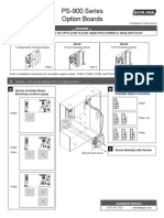 PS-900 Series Option Boards: Danger