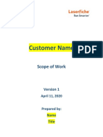 Scope of Work - Template