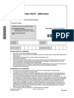 Question Paper Unit g156 01 Law of Contract Special Study