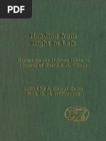 [Journal for the Study of the Old Testament Supplement Series 373] J. Cheryl Exum, H. G. M. Williamson - Reading From Right to Left_ Essays on the Hebrew Bible in Honour of David J. a. Clines (JSOT Supp