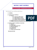 Section I: Shift Controls: Allison Off-Highway Transmission Models