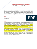 (Overtime Pay) Philippine National Bank v. PEMA Case Digest