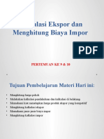 MATERI EXIM Pert 21-22 QTN Ekspor Dan Biaya Impor