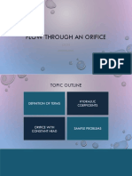 9b - FLOW THROUGH AN ORIFICE